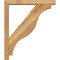 Ekena Millwork Funston Block Rough Sawn Bracket w/ Offset Brace, Western Red Cedar, 4"W x 24"D x 28"H BKT0402X24X28FST05RWR - alternate 2